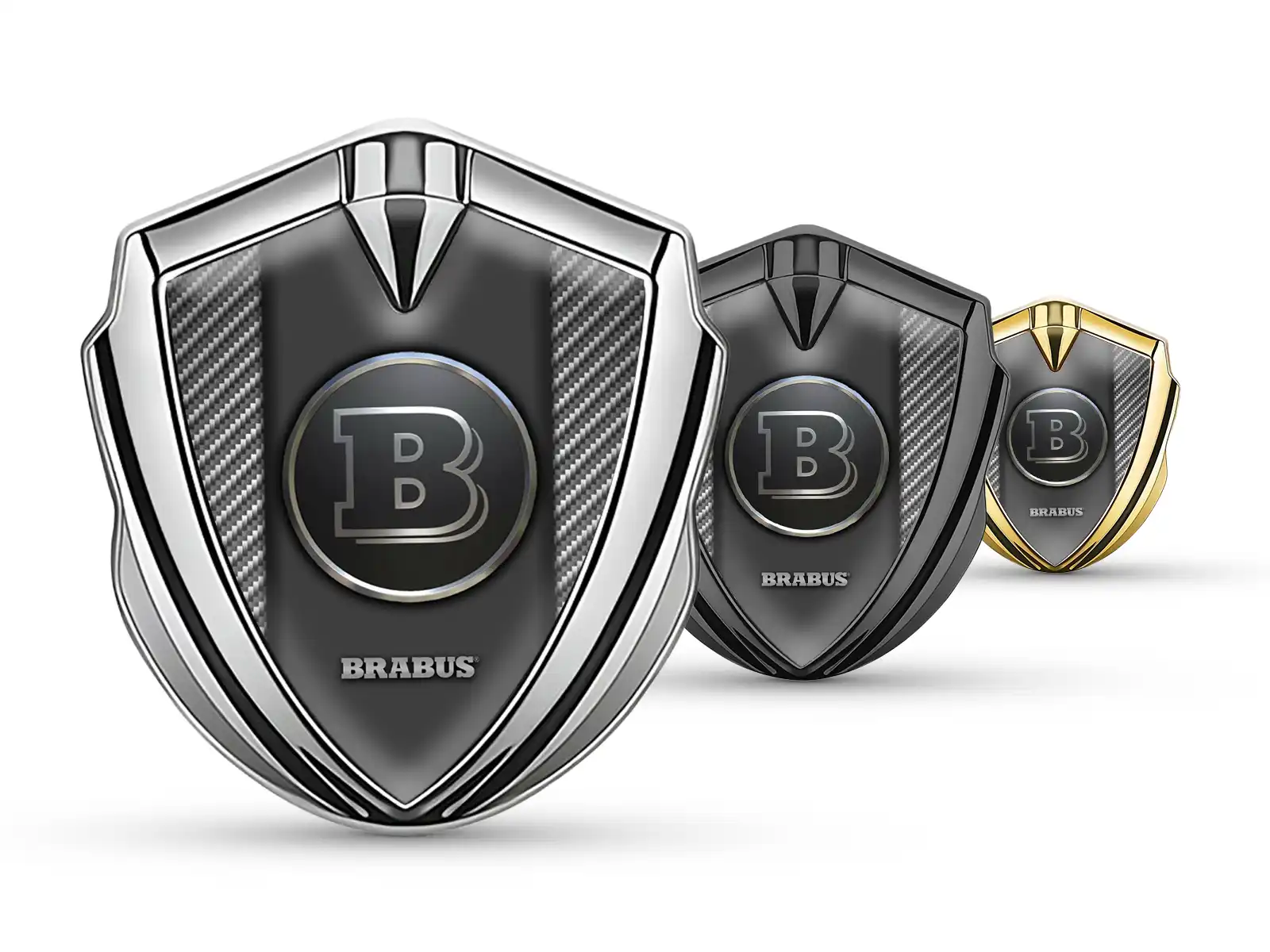 Brabus Emblem Metall Abzeichen Minimaler Look Universell
